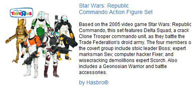 Republic Commando Action Figure Set