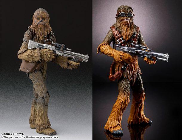 SH Figuarts and Black Series Chewbacca