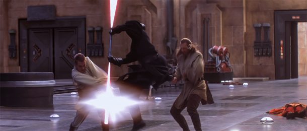 Star wars lightsaber duel