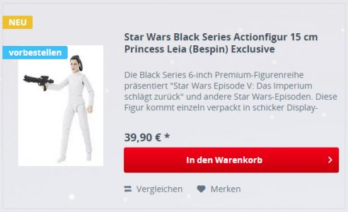 Black Series Bespin Leia