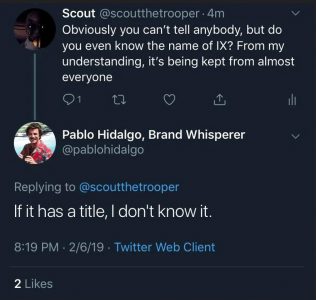 Pablo Hidalgo Episode IX title tweet