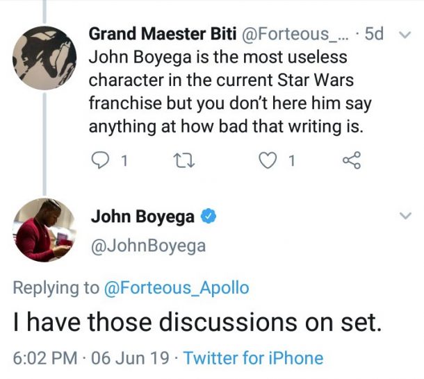 John Boyega tweet