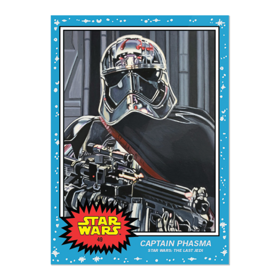Topps Star Wars Card Trader CELEBRATION SPOTLIGHT ART W3 GOLD Captain Phasma 