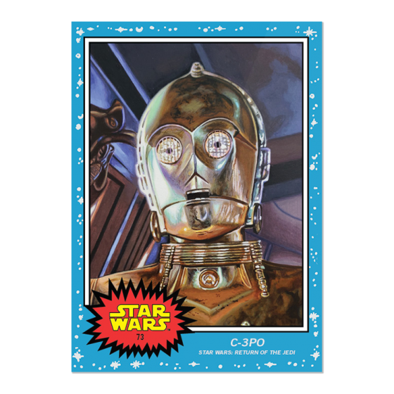 Topps Star Wars Digital Card Trader Purple 8-Bit C-3PO & Ewoks Meld Insert Award
