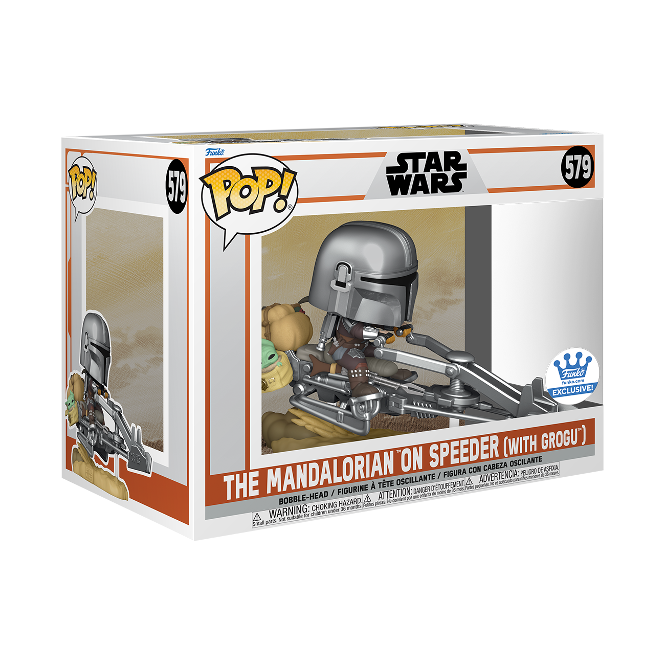 Ebay Exclusive Funko The Mandalorian on Speeder (with Grogu) Jedi